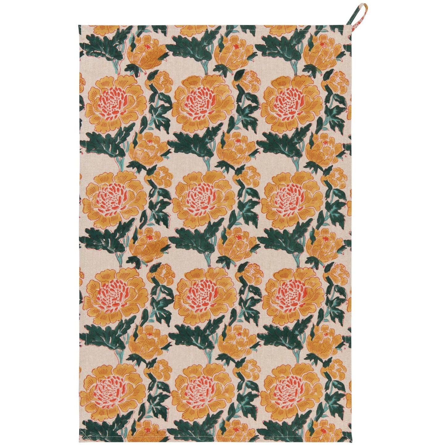 Goldenrise Block Print Dishtowel