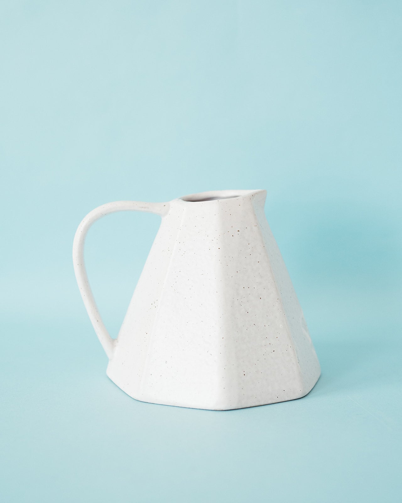 Stoneware Pitcher W/Pleats