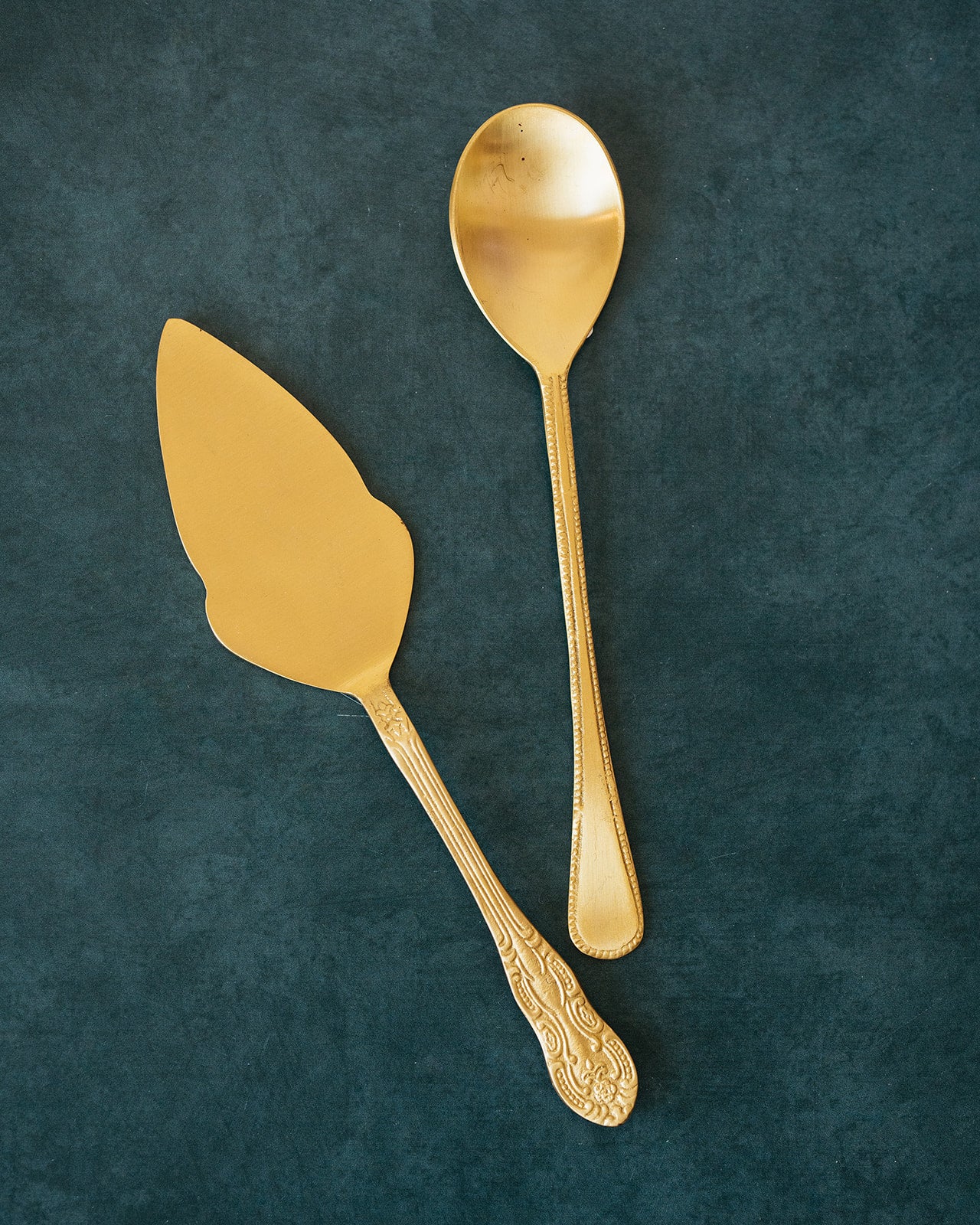 Brass Cake Server