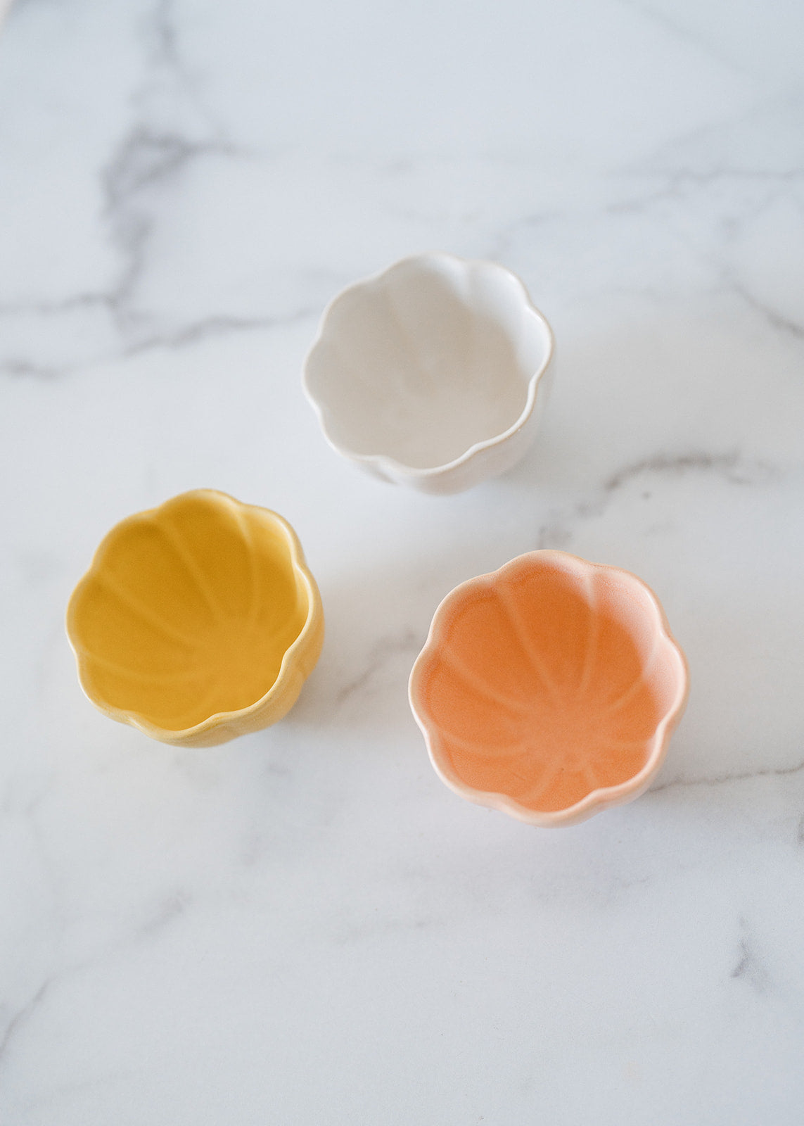 Stoneware Flower Shaped Bowl