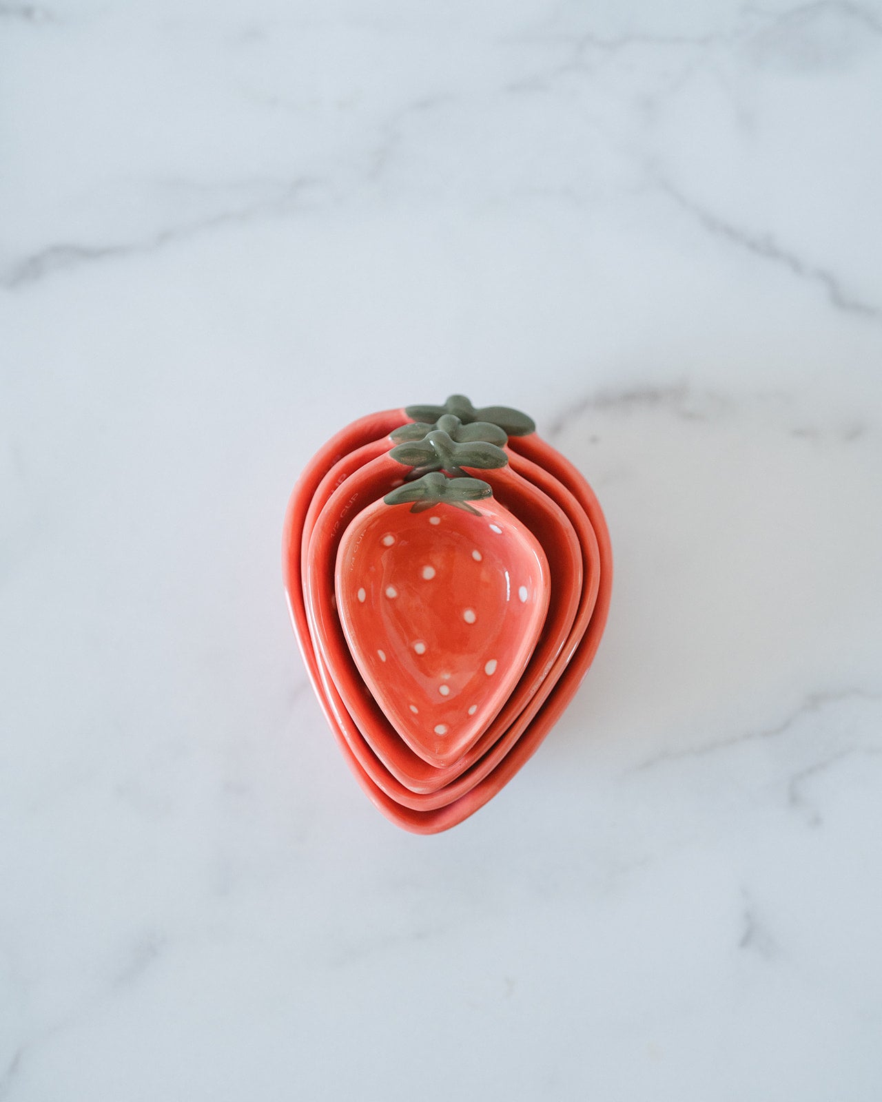 Strawberry Shaped Measuring Cups