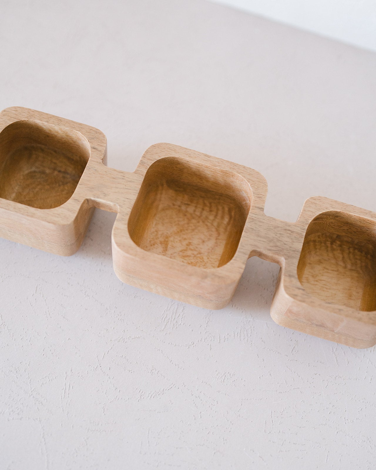Mango Wood 3 Sectioned Dish