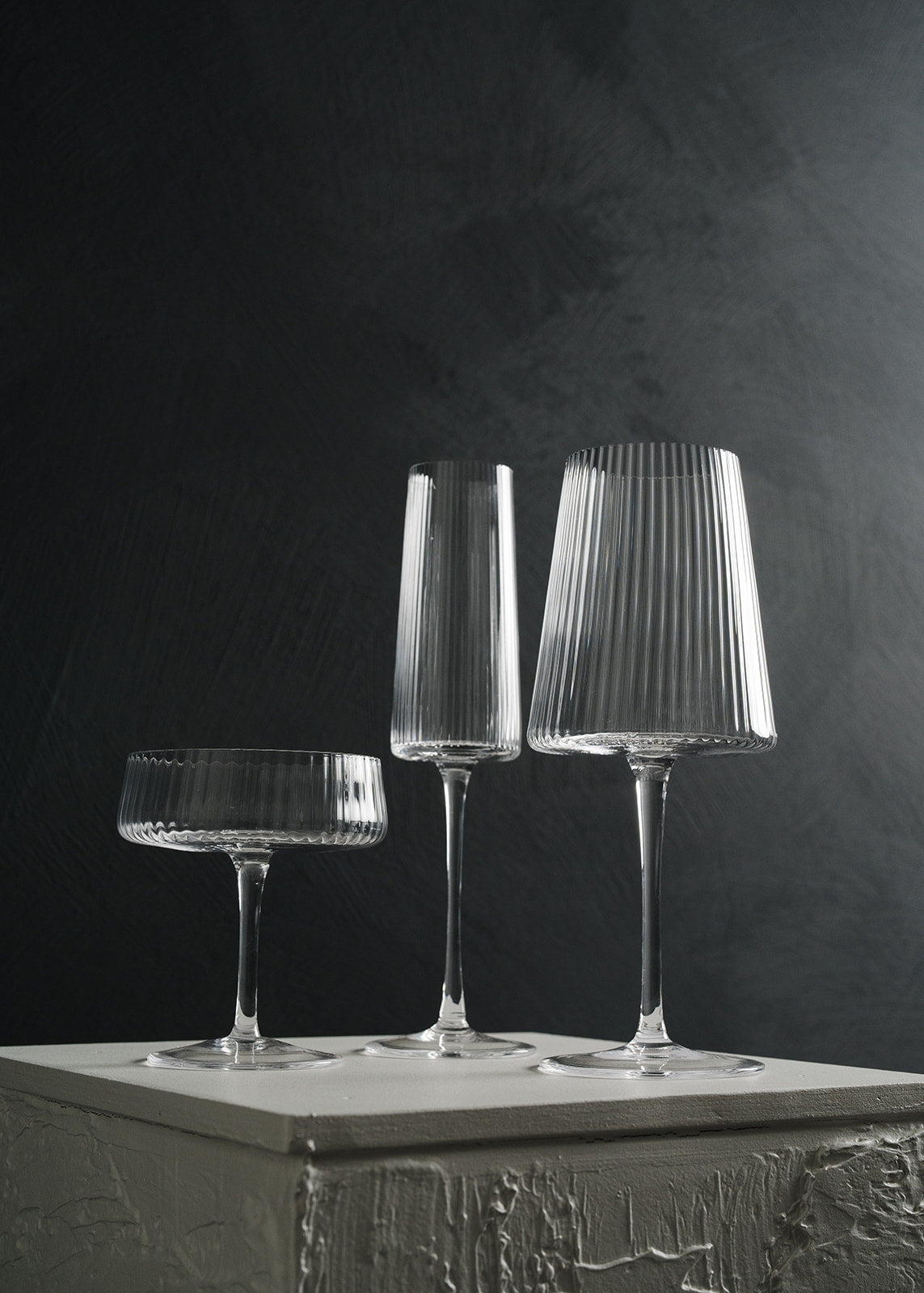 Bandol Fluted Textured Wine Glass