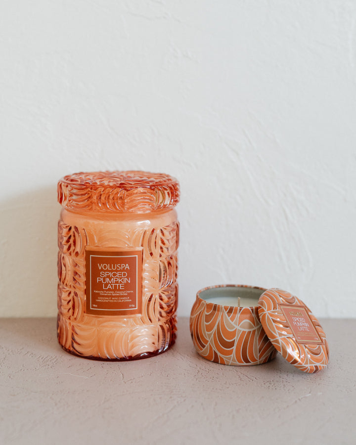 Large Spiced Pumpkin Latte Candle