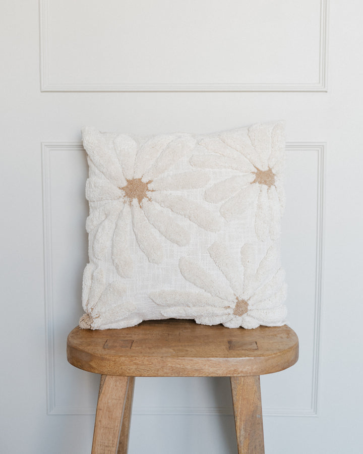 Tufted Flower Pillow