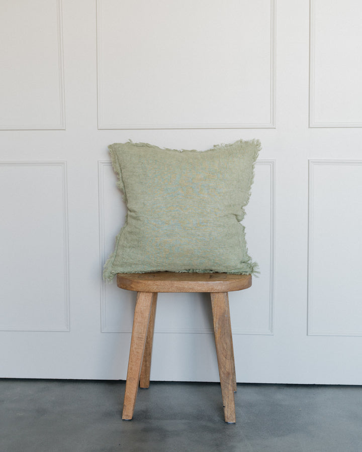 20" Stonewashed Linen Pillow