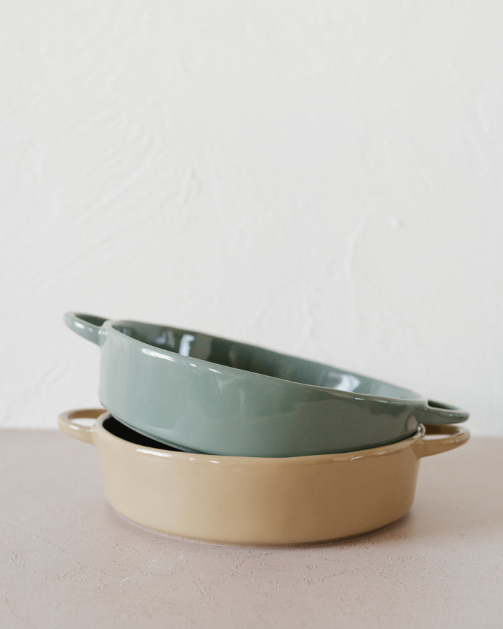 Stoneware Serving Bowl With Handles