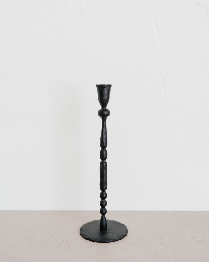 12"H Cast Iron Taper Holder