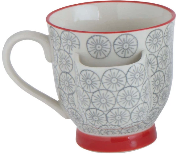 Multicolor Mug w/ Tea Bag Holder