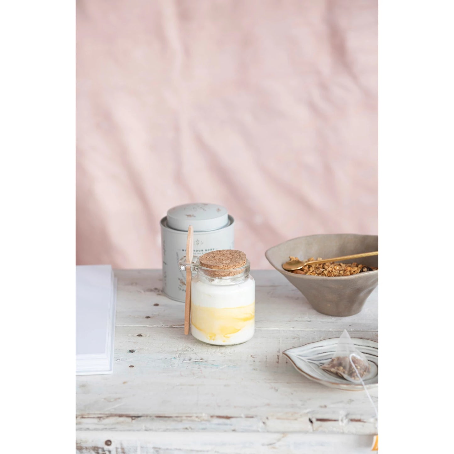 12oz Glass Jar with Lid & Spoon