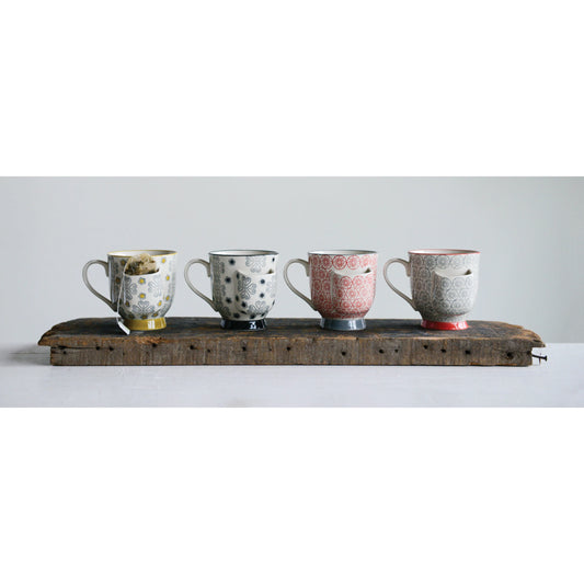 Multicolor Mug w/ Tea Bag Holder