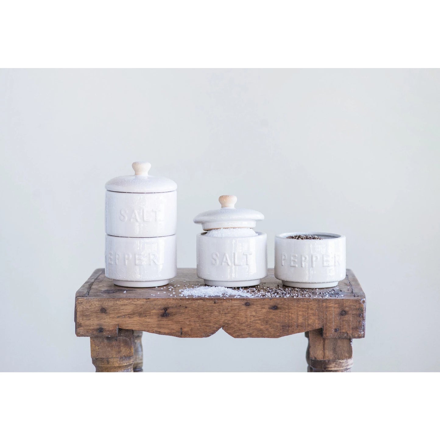 Stacked Salt & Pepper Set