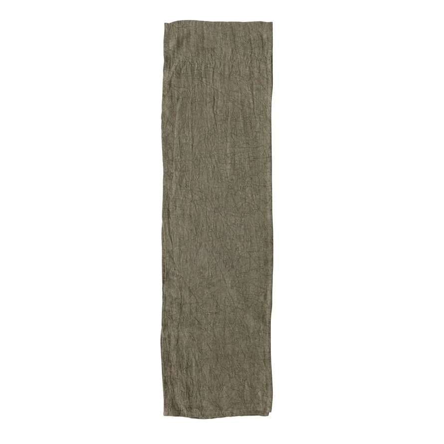 108" Stonewashed Linen Runner