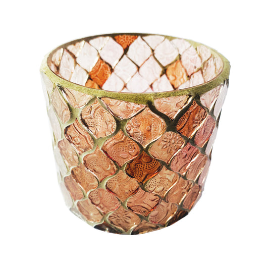 Glass Mosaic Votive Holder