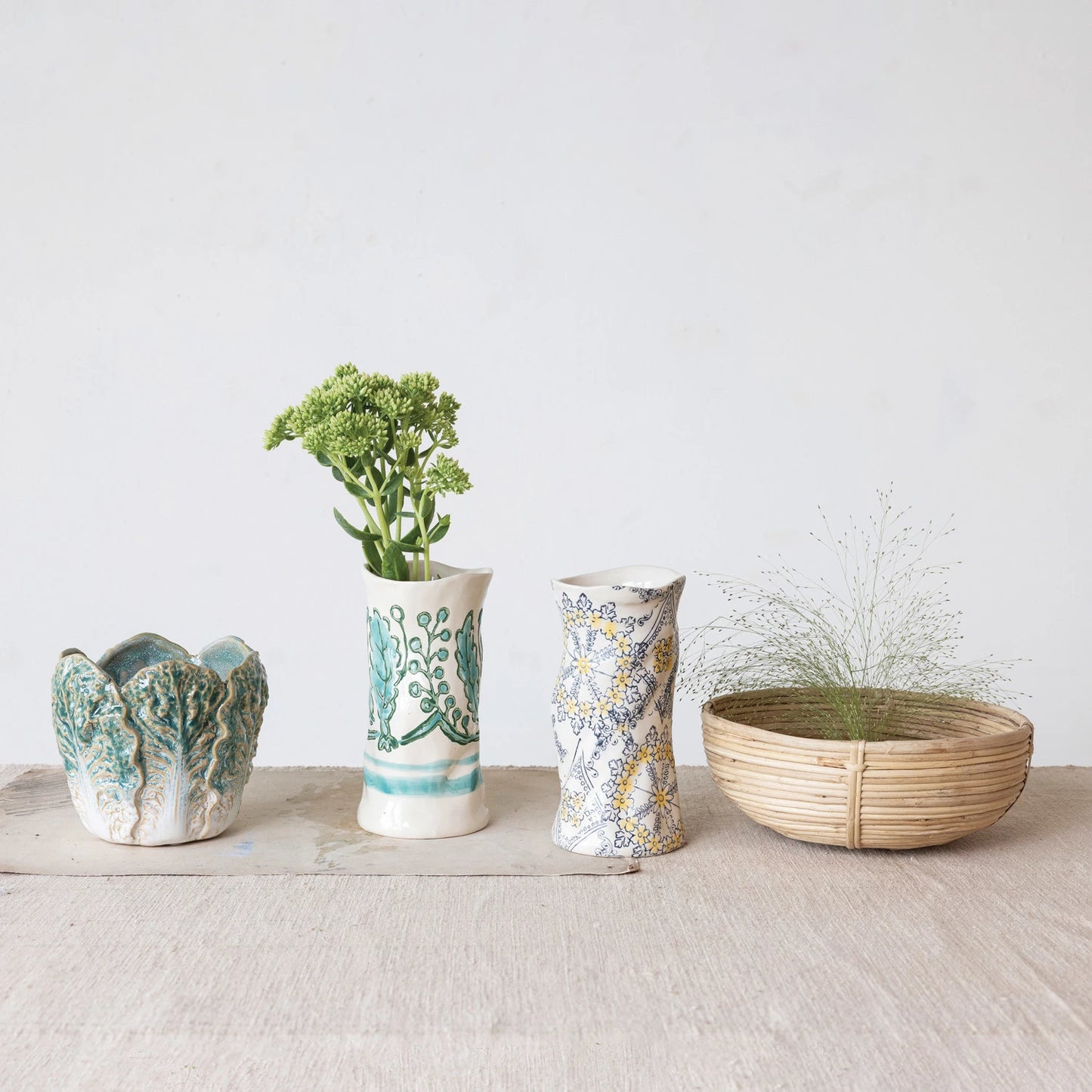 Stoneware Organic Shaped Vase