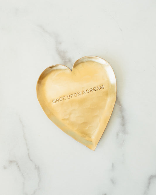 Hammered Brass Heart