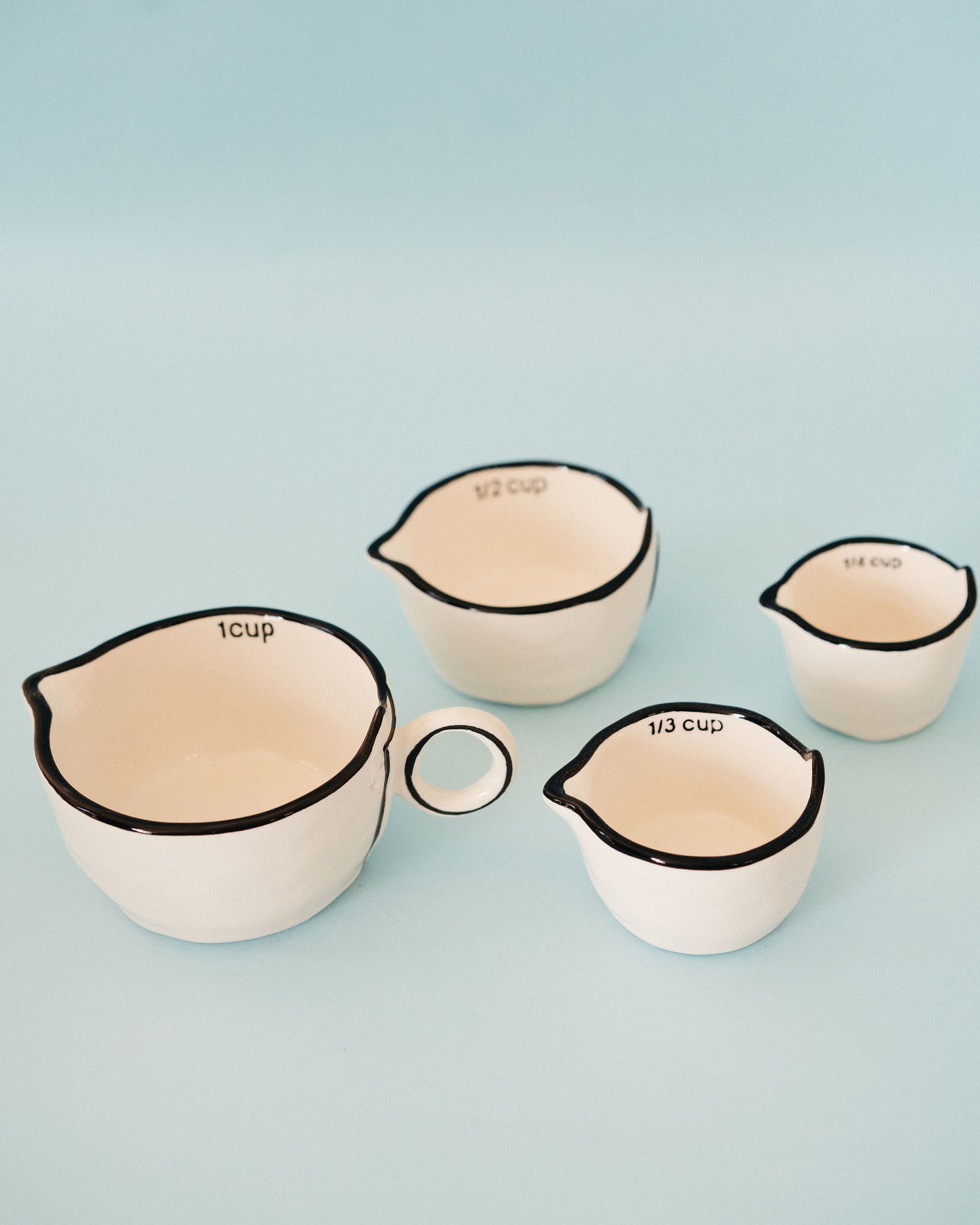 Black Rimmed Measuring Cups