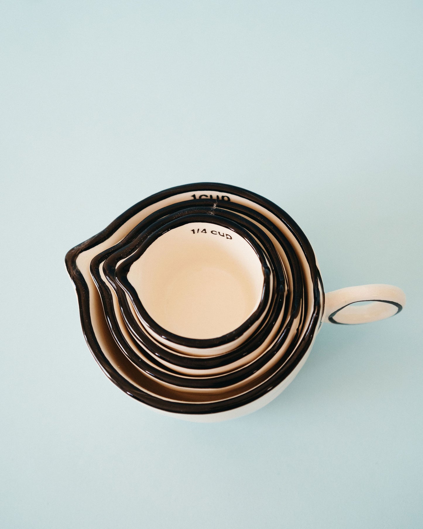 Black Rimmed Measuring Cups