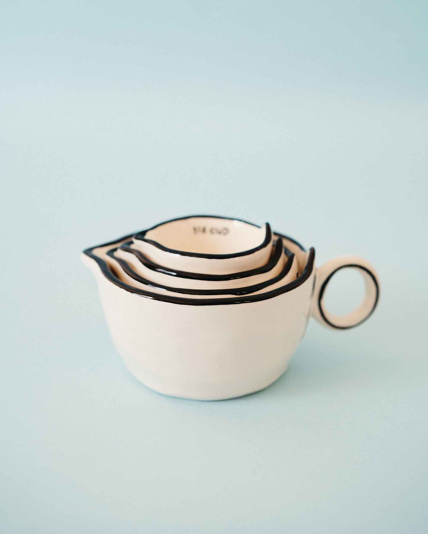 Black Rimmed Measuring Cups
