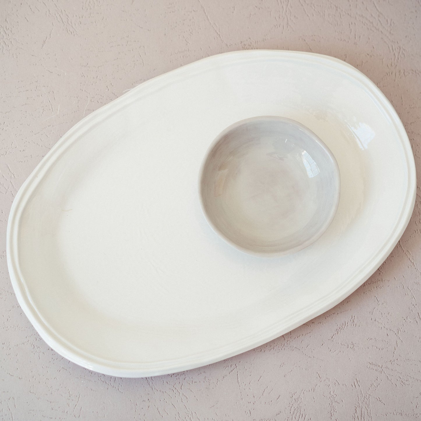 Double Line Oval Platter