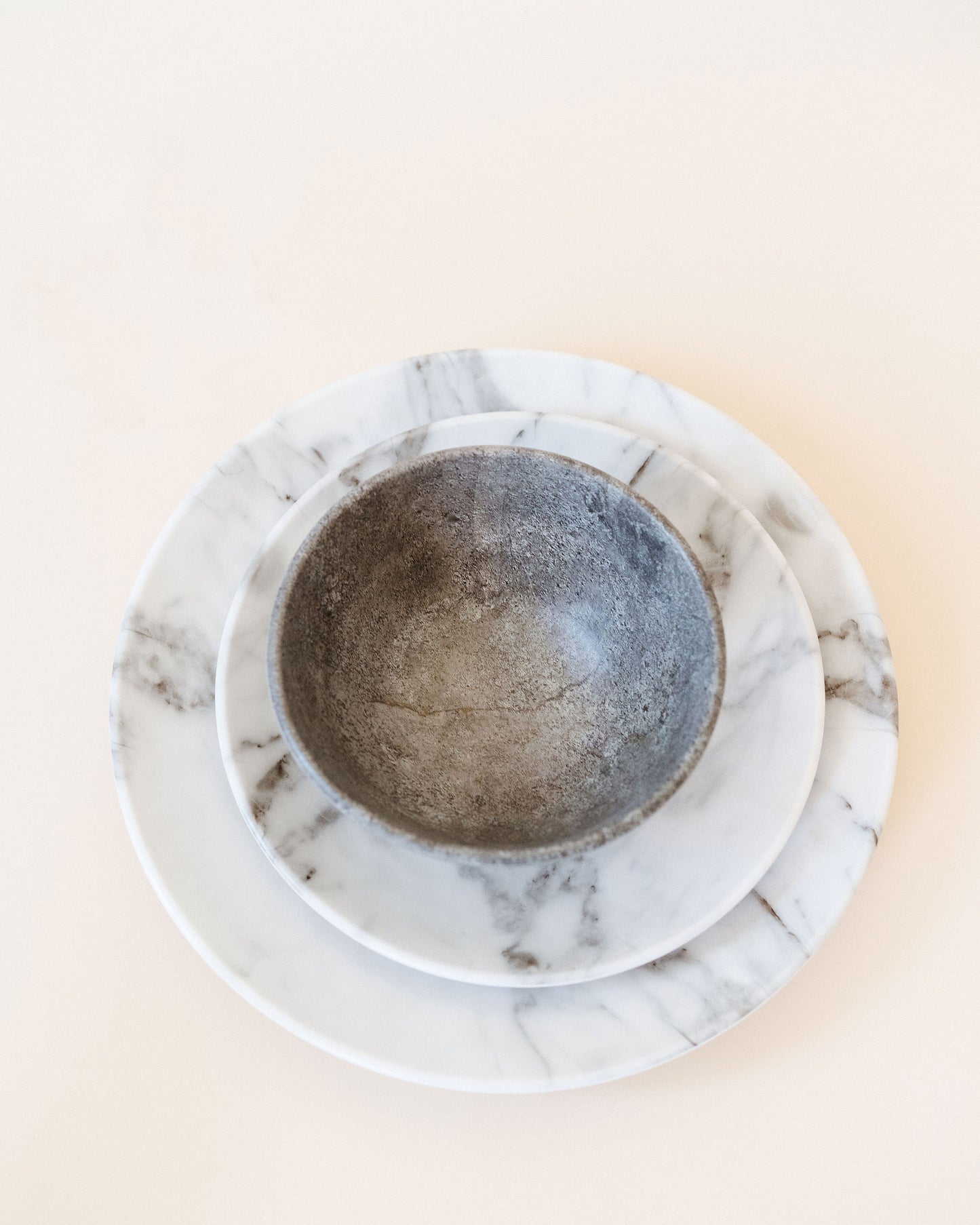 marble dinner plate
