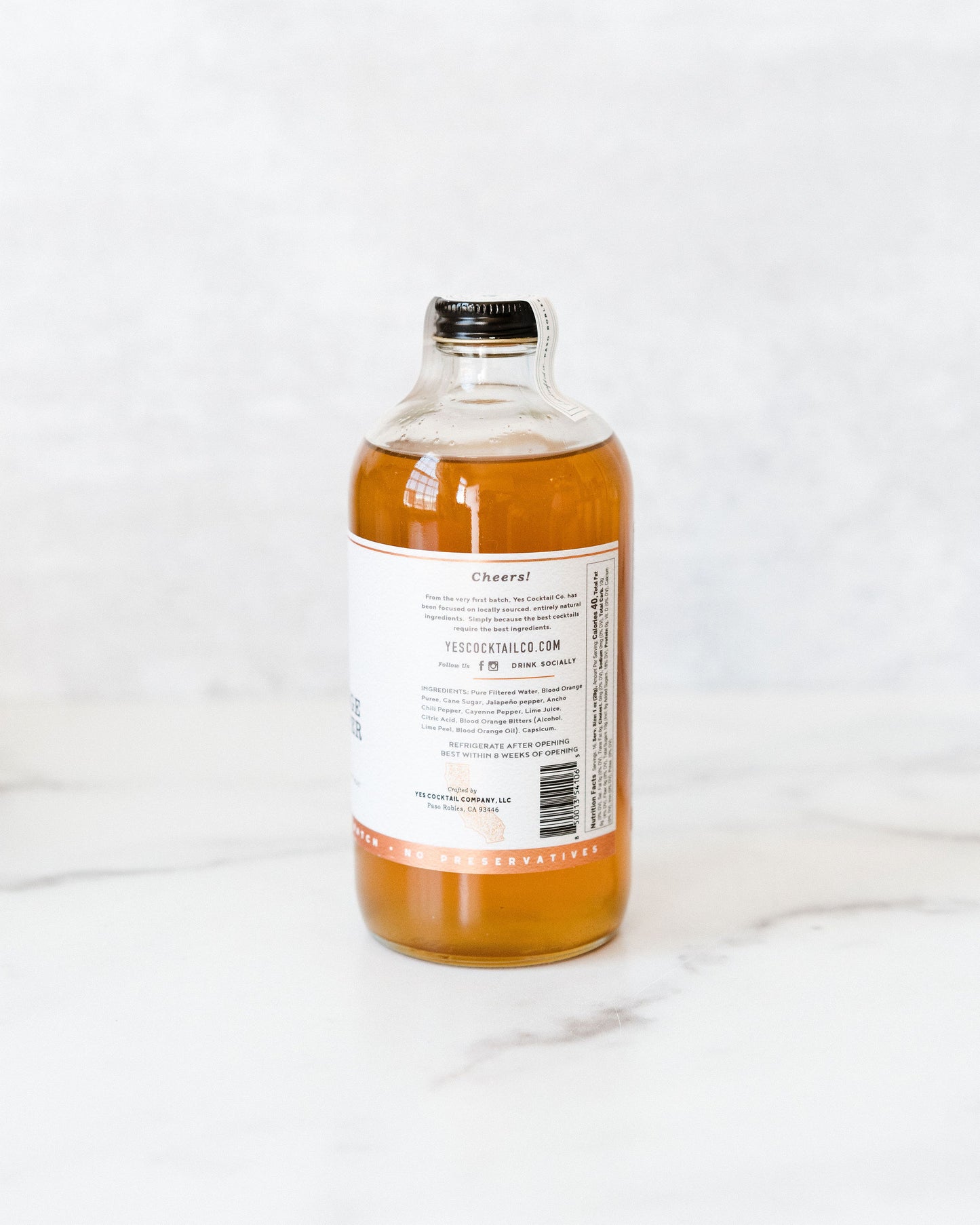Blood Orange & Chili Pepper Cocktail Mixer