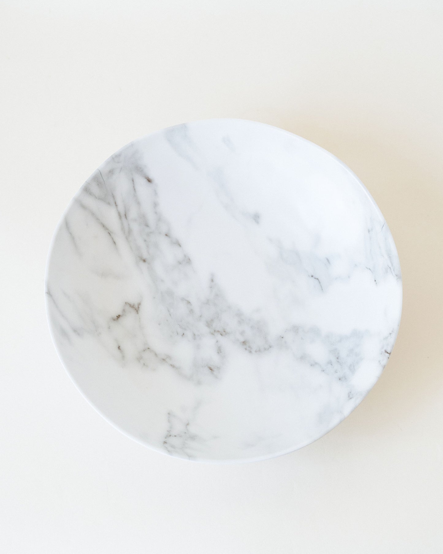 White Marble Serving Bowl