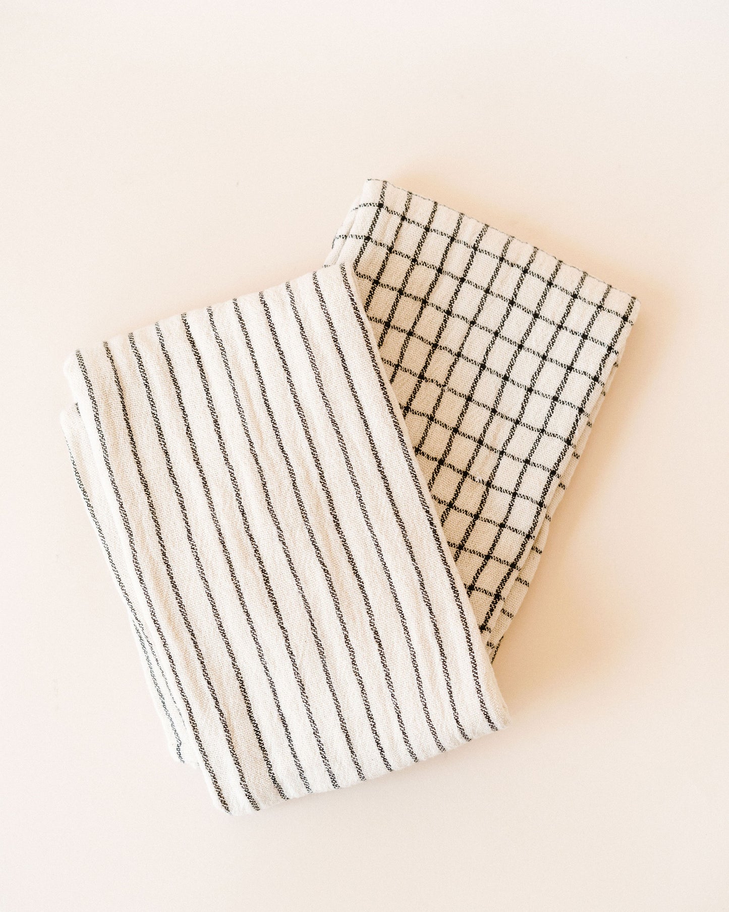 Cream/Black Cotton Tea Towel