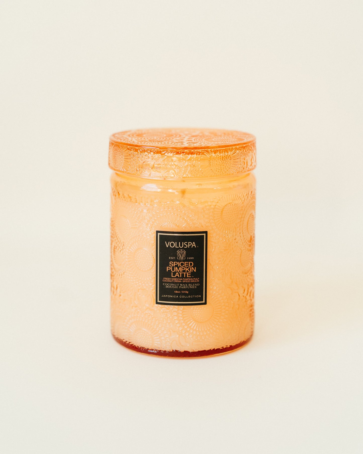 Large Spiced Pumpkin Latte Candle