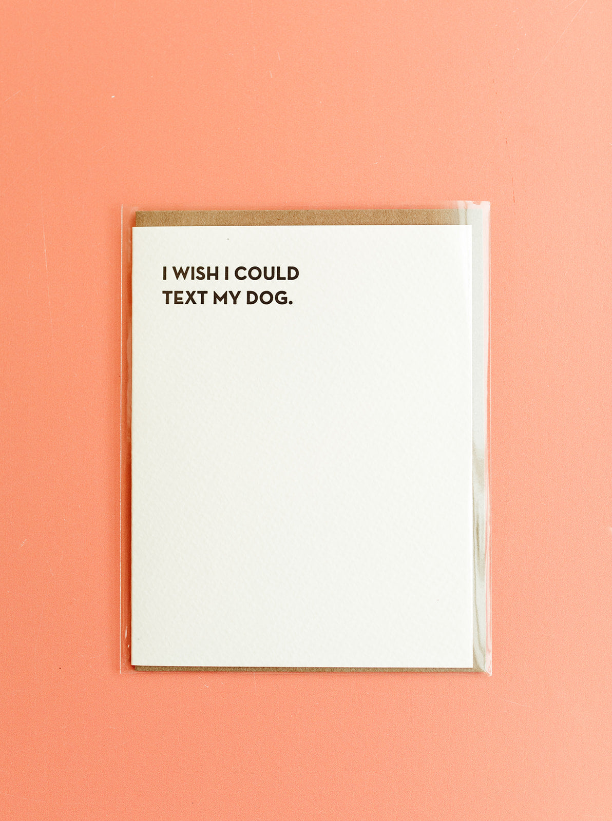 Dog Text Card