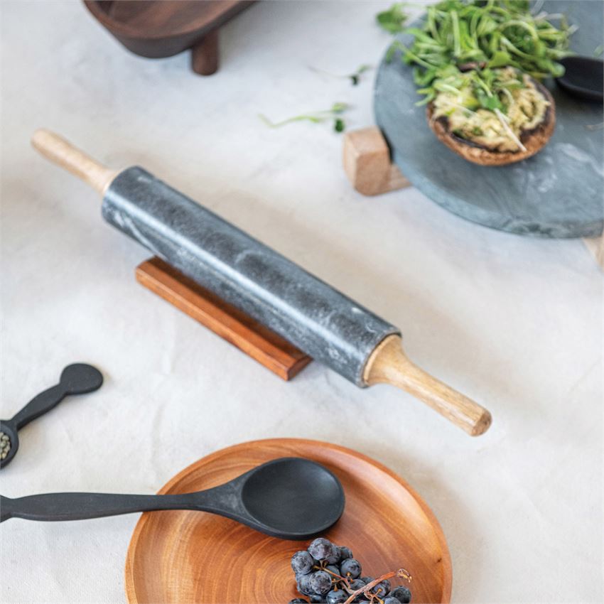 Marble Rolling Pin w/ Holder