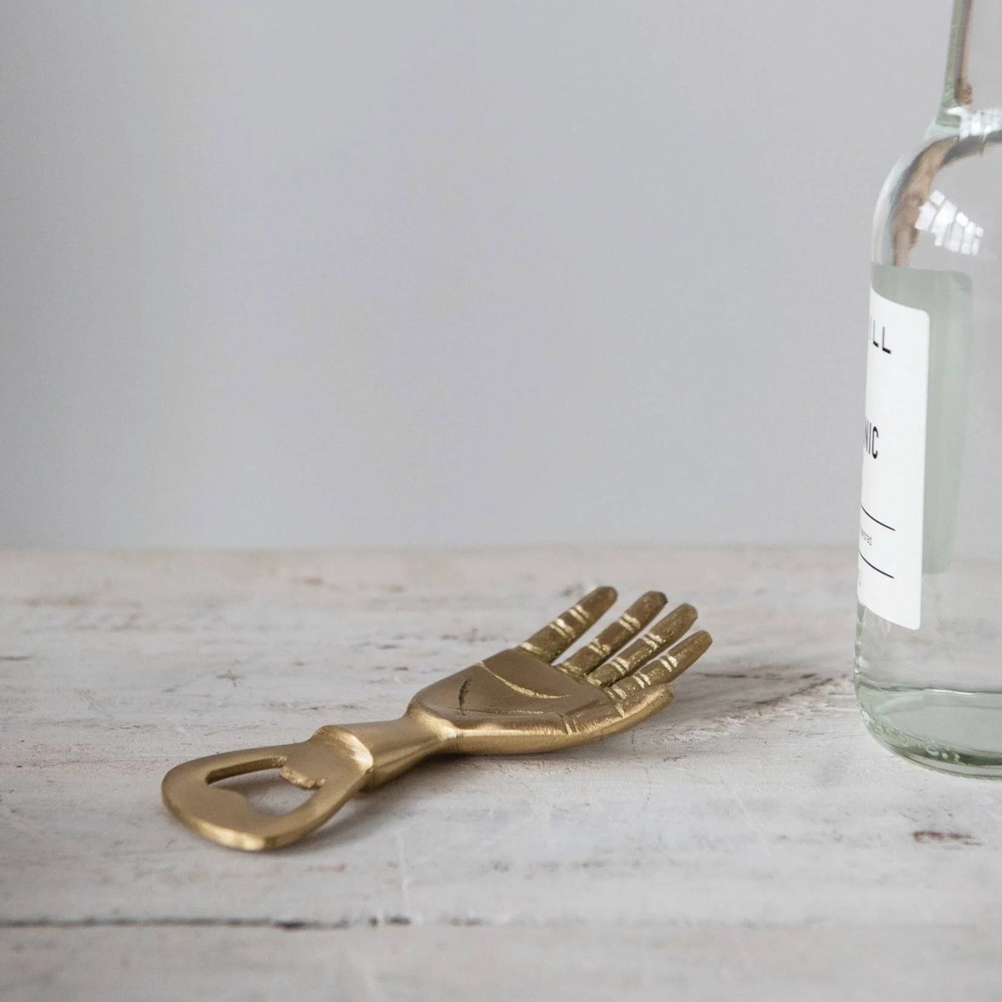 Brass Hand Bottle Opener