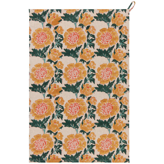 Goldenrise Block Print Dishtowel