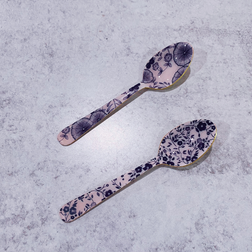 Blue Patterned Spoon