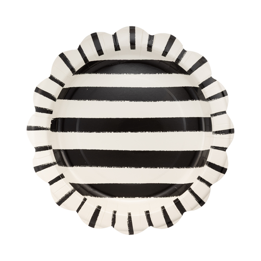 Halloween Sketchy Stripes 11" Plate