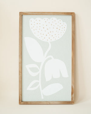 Wood Framed Flower Print