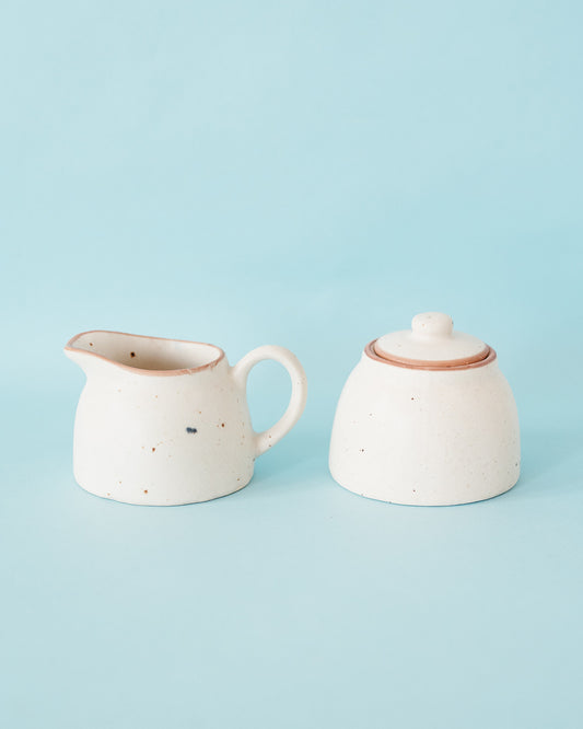 Stoneware Creamer & Sugar Set