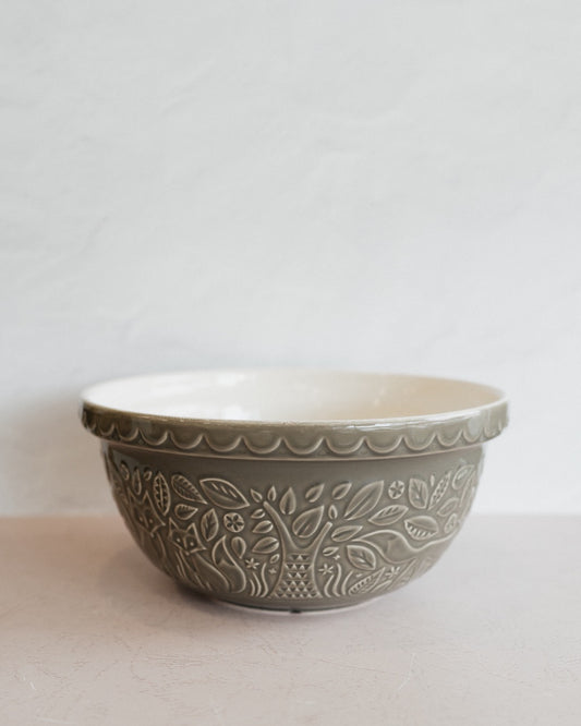 In the Forest Bowl 11" Grey Owl