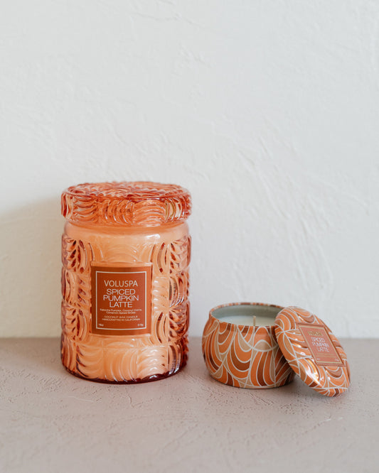 Large Spiced Pumpkin Latte Candle