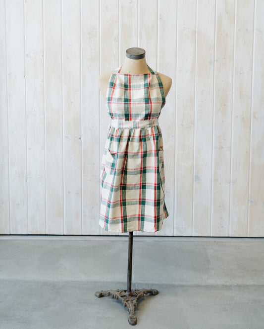 Classic Noel Plaid Apron