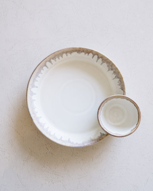 Stoneware Section Serving Dish