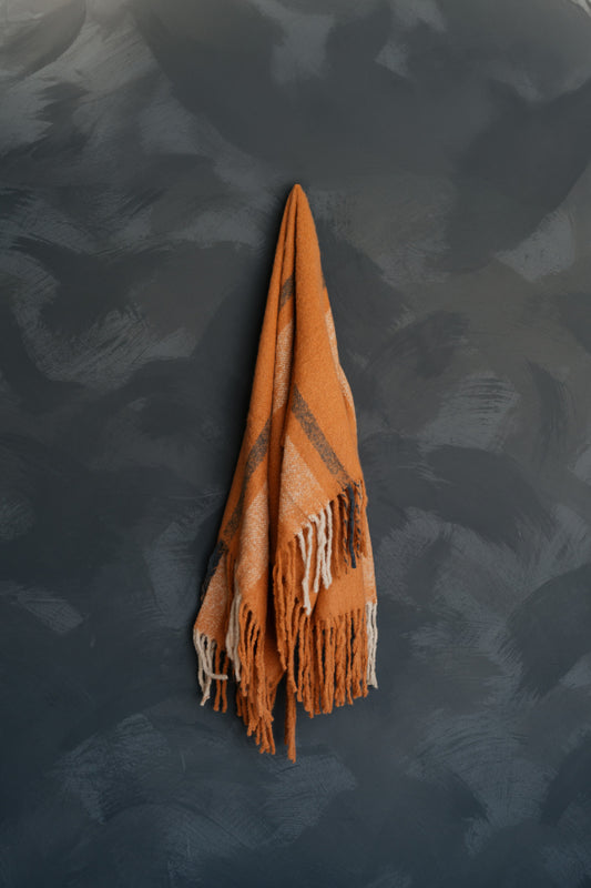 Brushed Acrylic & New Zealand Wool Throw