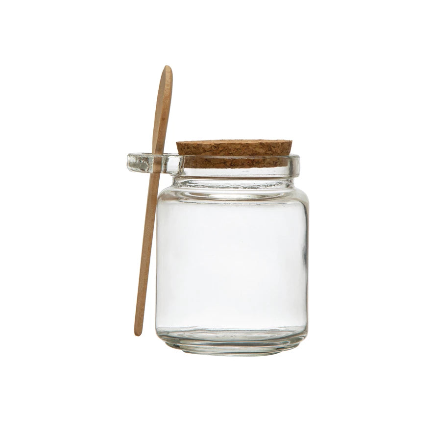 12oz Glass Jar with Lid & Spoon