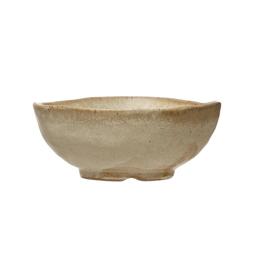 Stoneware Irregular Edge Bowl