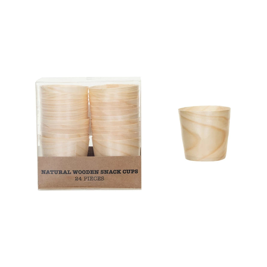 Wooden Snack Cups