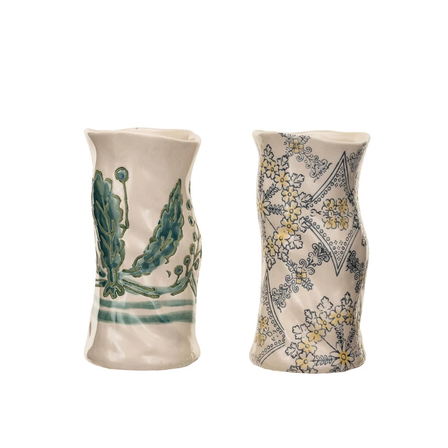 Stoneware Organic Shaped Vase