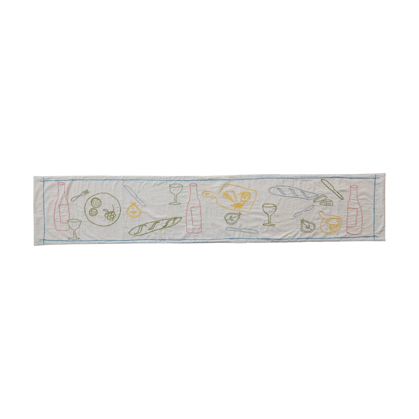 Embroidered Sketch Tablescape Runner