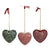 3" Paper Mache Heart Ornament