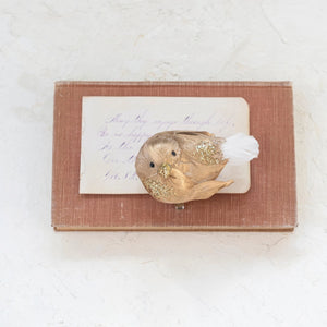 Gold Bird Ornament Clip