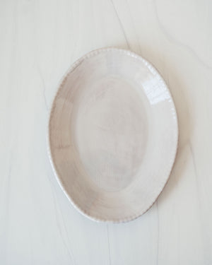 Beaded Serving Oval Tray